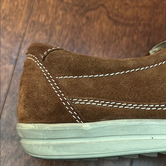 Josef Seibel Cognac Brown Suede Sneakers, Classic Lace-Up Design, Size 8 - Picture 11 of 16